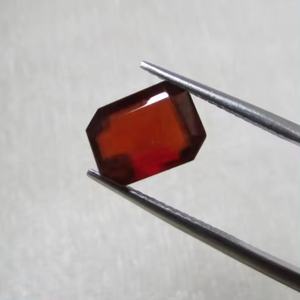 Piedras preciosas sueltas de corte Octágono facetado granate de Hessonita Natural de 5x7mm para fabricación de joyas, venta al por mayor, costo de fábrica con entrega gratuita - Product Image 1
