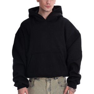 เสื้อฮู้ดผ้าฟลีซแบบมีซิปรูดสำหรับฤดูหนาวผ้าฝ้าย100% ขนาดใหญ่โอเวอร์ไซส์กำหนดโลโก้ได้เอง - Product Image 5