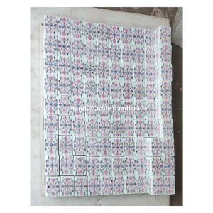 Look moderne de qualité supérieure nouvelle boîte d'incrustation de marbre de fantaisie classique traditionnel avec conception de fleur de coquille de mer de nacre pour boîte à bijoux - Product Image 1