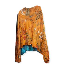 Casual <b>Floral</b> Print Comfortable Yoga Cargo Pants From Rawat Handicrafts Indian Manufacturer for Summer-Size XL hippie fashion - Product Image 1