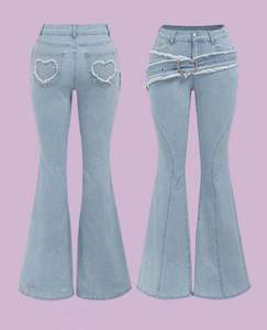 กางเกงยีนส์เดนิมเอวกลางทรงบอยเฟรนด์ สไตล์ลำลอง สีเข้ม ทรงหลวม ระบายอากาศได้ดี สไตล์สตรีทแวร์ Y2K คุณภาพสูง ผ้าฝ้าย 100% - Product Image 1