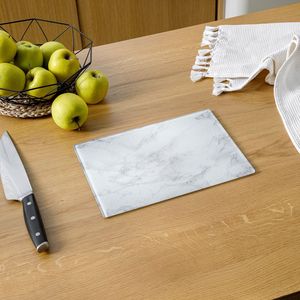 Compre tabla de cortar de mármol blanco de primera calidad para la preparación de alimentos de encimera de cocina moderna y servicio elegante - Product Image 1