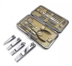 Zachary Industries High Quality Durable Silver <b>Nail</b> Clippers Set Best Manicure Pedicure <b>Kits</b> Stainless Steel Hand and Foot Use - Product Image 1