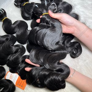 ช่อผมดิบสีธรรมชาติผมตรง/หยัก/หยิกผม100% - Product Image 2