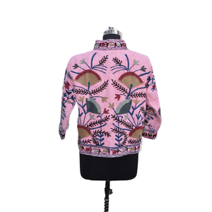 Chaqueta Algodón TNT SUZANI Bordado Abrigo de mujer Forro de algodón transpirable Patrón floral Casual Invierno - Product Image 5