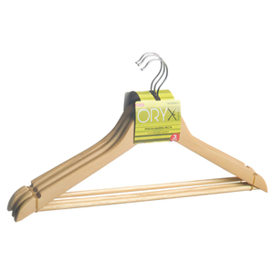 Appendiabiti Dritto in Legno Oryx 450 mm (Confezione da 3 Pezzi) - Product Image 1