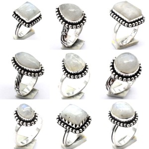 925 Silver Vintage <b>Ring</b> with Natural Faceted Amethyst Gemstone Pretty Moonstone Jewelry Oval Cut Diamond Fashionable Ombre Style - Product Image 2