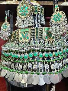 Conjunto de Joyería de Collar Turquesa Ligero y Transpirable, Joyería Bordada Artificial de Alto Rendimiento para Bodas - Product Image 2