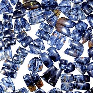 Pietersite naturelle paire de pierres précieuses en vrac Multi Pietersite Cabochon paire de pierres précieuses en vrac pour la fabrication de bijoux de boucle d'oreille - Product Image 1