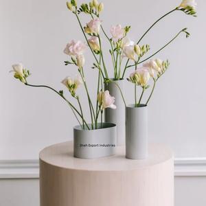 Florero con forma de barco de Metal chapado en oro para mesa, hogar y oficina, jarrones florales hechos a mano de nuevo estilo decorativo - Product Image 4