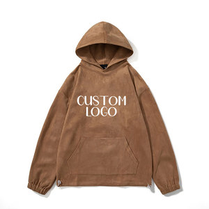 100% poliéster 220gsm alta calidad logotipo personalizado bordado impresión estilo suelto Casual de talla grande sudaderas con capucha para hombre - Product Image 1