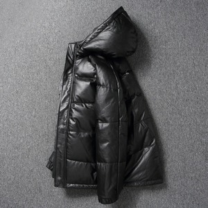 Chaqueta de Punto de Piel de Oveja de Primera Calidad, Personalizada, Impermeable, Cortavientos y Cálida para Hombre, Nueva, Talla Grande - Product Image 2