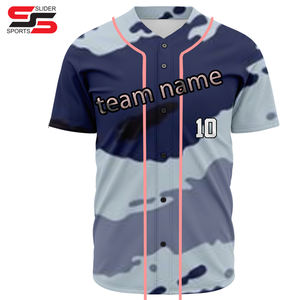 Camiseta de Béisbol con Cuello en V y 2 Botones Delanteros, Diseño Personalizado con Tela de Alto Rendimiento Sublimada, Transpirable y Duradera - Product Image 3