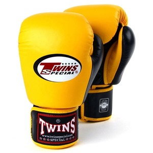 Personalized Twins Yellow & Black Sparring <b>Gloves</b> Best Selling Genuine Leather Training Kickboxing <b>Gloves</b> MMA Non Slip <b>Gloves</b> - Product Image 1