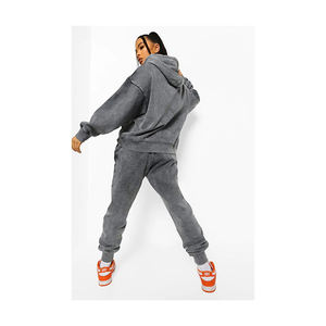 Chándal deportivo de 2 piezas unisex personalizado al por mayor, chándal unisex ajustado para invierno, ropa deportiva Lisa para hombre - Product Image 2