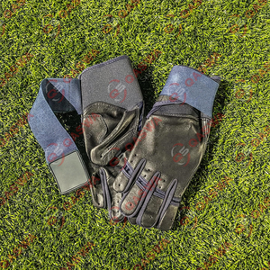 Precio al por mayor Guantes de béisbol personalizados Guantes de béisbol de la mejor calidad Guantes de bateo blancos hechos de cuero de vaca - Product Image 3