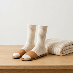 Chaussettes côtelées en tricot pour femmes, vente en gros, avec ajustement breveté à 90 degrés 73 - Product Image 1