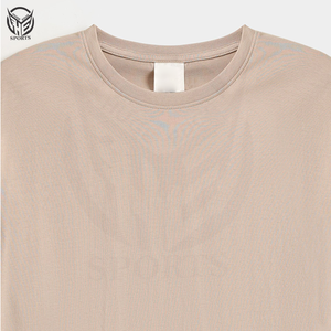 เสื้อยืดผ้าฟลีซผ้าฝ้าย100% สำหรับผู้ชาย, เสื้อคอปกตั้งระบายอากาศได้ดีเป็นมิตรกับสิ่งแวดล้อม - Product Image 5