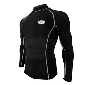 Nuevo Diseño, Mejor Calidad, Transpirable, Camiseta de Protección Solar para Hombre, Spandex/Poliéster, MOQ Bajo, Color Sólido, Servicio OEM al por Mayor - Product Image 2