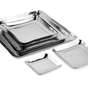 Plateau de service élégant en acier inoxydable avec poli miroir durable pour les fêtes, les mariages et les célébrations spéciales - Product Image 5