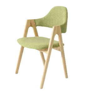 Coussins en tissu rembourrés au design simple et moderne Chaises Meubles de salle à manger Accoudoir Café Restaurant Chaise de salle à manger en bois - Product Image 3