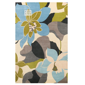 100% Nouvelle-Zélande Laine Tapis Tufté À La Main De Haute Qualité Grande Surface Conception Florale Fleurs Brillantes pour La Maison Utilisation Du Sol Salon Hall - Product Image 1