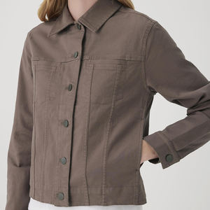 OEM servicio personalizado mujer chaqueta de mezclilla Premium transpirable manga larga a prueba de viento mejor mujer chaqueta de mezclilla - Product Image 6