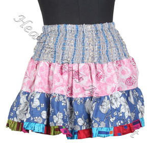 Gypsy indien Patchwork Mini Rara Hippy Boho Festival jupe Boho élégant MS023 Patch coton Mini Sexy jupe pour vêtements d'été - Product Image 3