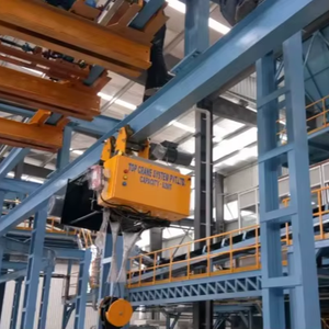 Pont roulant monorail à courbure robuste, équipement de levage industriel, chaîne électrique 5 tonnes, télécommande - Product Image 1