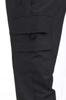 Pantalon homme noir 100% coton, tissu tactique, coupe skinny, décontracté, taille mi-haute, infroissable, teint uni foncé, fabriqué en Turquie, haute qualité TOYTEX
