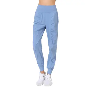 OEM invierno alta moda que absorbe el sudor pantalones de jogging para mujeres transpirable deportes Yoga pantalones de chándal frente plano-ODM suministro venta completa - Product Image 6