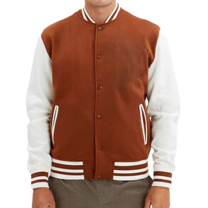 Blousons universitaires d'hiver pour hommes grandes tailles, coupe-vent, respirants, col montant, personnalisables avec logo, écologiques, vente en gros - Product Image 1