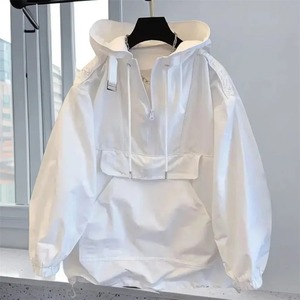 Veste de Baseball imprimée lettre rétro américaine surdimensionnée pour hommes et femmes été chemise ample à manches courtes manteau mince - Product Image 6