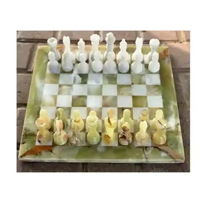 משחקי פנים דקורטיביים שחור ולבן לוח ומשחקים משחקי שחמט משיש אוניקס טבעי במחיר שוק סביר