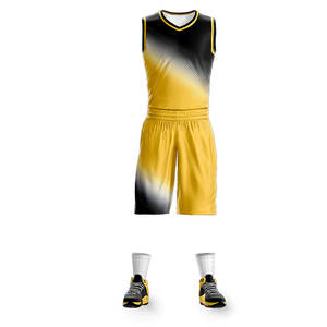 Conjuntos de uniformes de baloncesto para jóvenes de diseño personalizado, ropa deportiva de poliéster Bsci con camisetas y pantalones cortos con nombre de equipo impreso por sublimación - Product Image 6