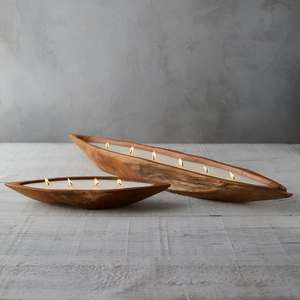 Cuenco de Madera Artesanal Ecológico para Velas, Madera Natural Rústica Personalizable para Hornear, Servir, Decoración del Hogar y Uso en la Cocina - Product Image 4