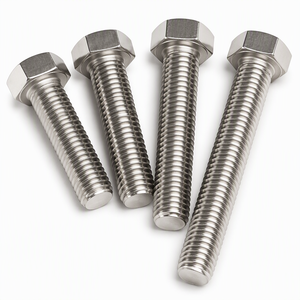 Viti a Testa Esagonale DIN933 DIN931 GB37 <span class=keywords><strong>M4</strong></span> M5 M6 M7 M8 in Acciaio Inox 304 316 Titanio, Bulloni a Testa Svasata Quadrata con Dado - Product Image 3