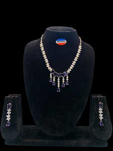 สร้อยคอโฆษณาแบบดั้งเดิมชุดที่มีต่างหูสวยงามเครื่องประดับเพชรอเมริกันสำหรับสวมใส่ชาติพันธุ์และกิจกรรมพิเศษ - Product Image 6