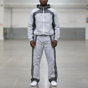 Conjunto Deportivo para Hombre, Personalizado, de Felpa, con Sudadera con Capucha y Pantalones Jogger con Cintura Elástica, al por Mayor - Product Image 6