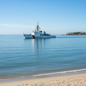 Camiseta con bandera estadounidense del Guardacostas, para papá orgulloso de la Guardia Costera de EE. UU. - Product Image 3