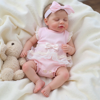 Poupées reborn réalistes en vinyle souple de 20 pouces, modèle de bébé fille nouveau-né peint à la main, jouet pour bébés.