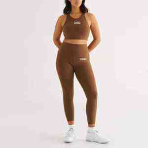 Ensemble de vêtements de yoga pour femmes sans couture en 5 pièces, vêtements de sport à haute élasticité, ensemble de sport pour la course à pied, la salle de sport et le fitness - Product Image 1