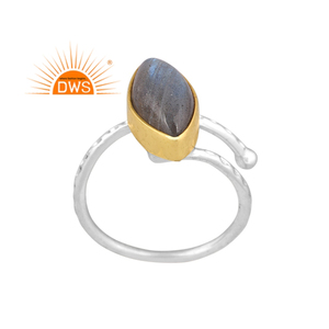 925 Sterling Silver Natural <b>Labradorite</b> Gemstone Stackable <b>Ring</b> Custom Jewelry For Women Gift For Her - Product Image 1