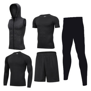 Survêtement personnalisé de haute qualité tenue décontractée ensemble de gymnastique pour hommes vêtements de sport pour hommes survêtements 2 pièces costume de jogging de gymnastique pour hommes ensemble de gymnastique - Product Image 1