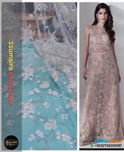 Luxury Embellished <b>Maxi</b> <b>Dress</b> 2025 Elegant <b>Sequin</b> Formal Gown <b>with</b> Sheer <b>Sleeves</b> for Evening & Party Wear | Ssumaira Collection - Product Image 5