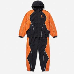 Wholesale Customizable New Sports Clothing Men Windbreaker Tracksuit <b>Full</b> <b>Zip</b> <b>Hoodies</b> And Straight Leg Athletic Pants - Product Image 1
