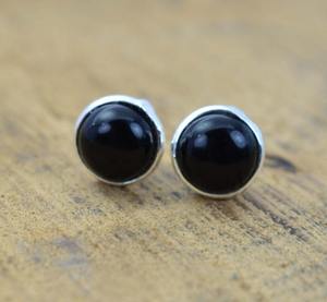 Tendance 925 argent Sterling noir Onyx pierres précieuses boucles d'oreilles bijoux à la main argent Boho Style boucles d'oreilles bijoux pour femmes - Product Image 2