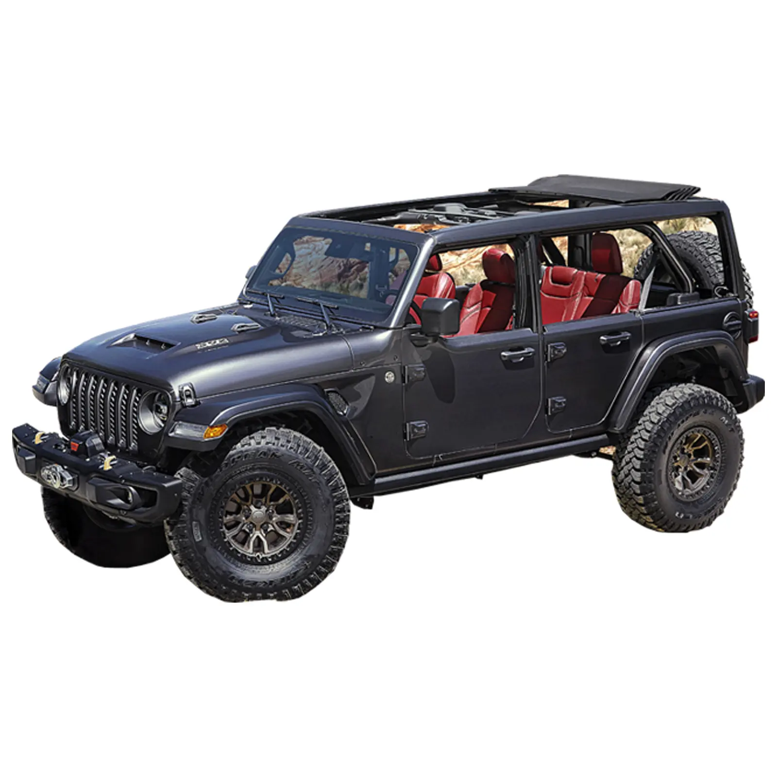 Peças de reposição para carros, peças de modificação de faróis, para-choques de carros, acessórios para Jeep Wrangler JL JK JT, outros para jeep gladiador