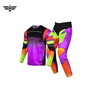 Conjunto de Jersey y Pantalones de Motocross Personalizados, Ropa de Motociclismo Todoterreno, Transpirable, de Secado Rápido, 100% Poliéster, Traje de Carreras de Motocicleta - Product Image 1