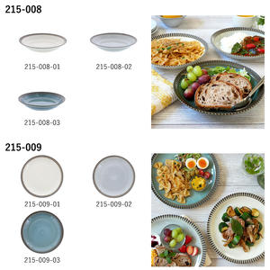 Vente en gros de vaisselle en porcelaine de conception moderne japonaise, grandes assiettes de service à soupe inclinées, bols en céramique écologiques, usage domestique - Product Image 4